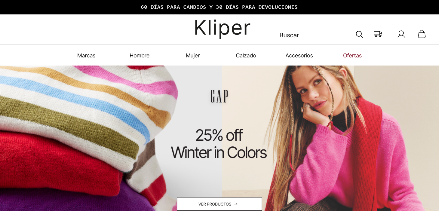 Ecommerce de Moda Kliper.cl